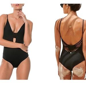 Black One Piece Swimsuit